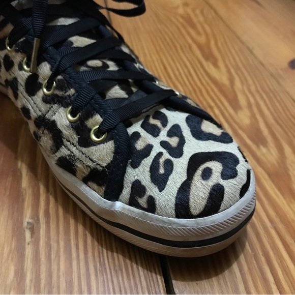 Keds Kate Spade Animal Hair Leopard Print Sneakers, EUC, 7.5 - Picture 3 of 13